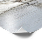 Sandfänger am Strand Großes Foto Print (Ecke)