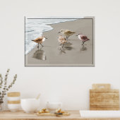 Sandfänger an der Küste Poster (Küche)