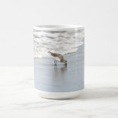 Sandfänger auf dem Beach Foto Kaffee Tasse (Mittel)