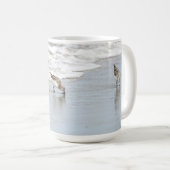 Sandfänger auf dem Beach Foto Kaffee Tasse (VorderseiteRechts)