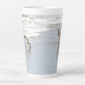 Sandfänger auf dem Beach Foto Latte Coffee Tasse (Vorderseite)