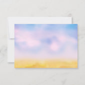 Sandfarbe Sandzehen Hochzeit RSVP - Sonnenuntergan (Rückseite)