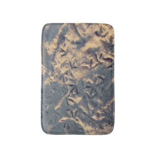 Sandfußabdrücke Badematte (Vorderseite Vertikal)