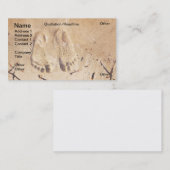 Sandfüße Visitenkarte (Vorne/Hinten)