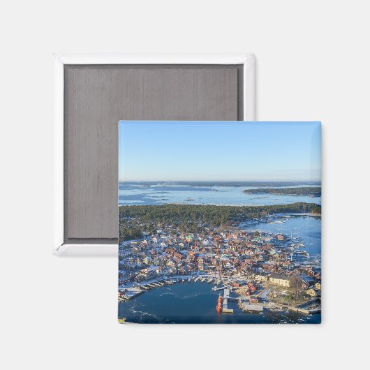 Sandhamn, Stockholm Archipel, Schweden Magnet (Vorderseite/Rückseite)