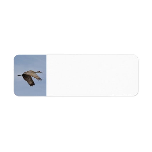 Sandhill Crane-Adressetikett (Vorne)