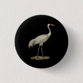 Sandhill Crane Antigone Canadensis Bird Nor Button (Vorderseite)
