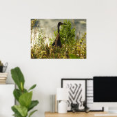 Sandhill Crane bei Moose Ponds in Grand Teton Poster (Heimbüro)