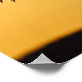 Sandhill Crane bei Sonnenuntergang Poster (Ecke)