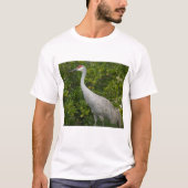 Sandhill Crane Bird Nature Foto T-Shirt (Vorderseite)