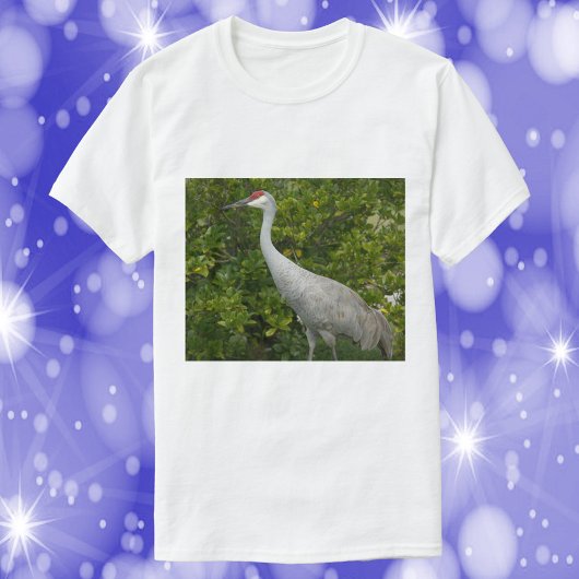Sandhill Crane Bird Nature Foto T-Shirt