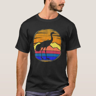 Sandhill Crane Bird Retro Sunset Animal Birds Lieb T-Shirt