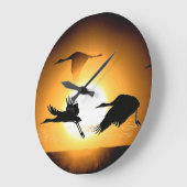 Sandhill Crane Birds Wildtiere Uhr (Winkel)