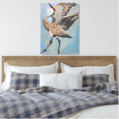 Sandhill Crane canvas print Leinwanddruck (Insitu (Schlafzimmer))