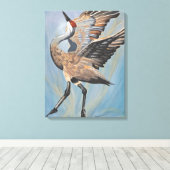 Sandhill Crane canvas print Leinwanddruck (Insitu (Holzboden))