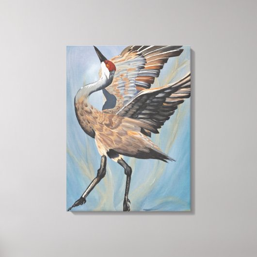Sandhill Crane canvas print Leinwanddruck (Vorderseite)