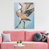 Sandhill Crane canvas print Leinwanddruck (Insitu (Wohnzimmer))