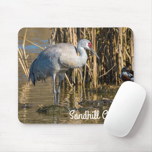 Sandhill Crane Mousepad (Mit Mouse)