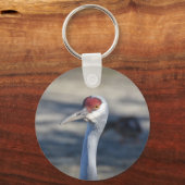 Sandhill Crane Schlüsselanhänger (Vorderseite)