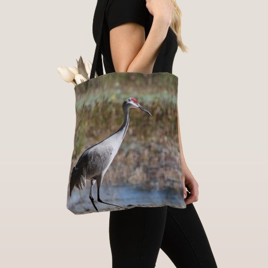 Sandhill Crane Tasche (Von Nahem)