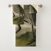 Sandhill Crane von Audubons Vögeln von Amerika Badhandtuch Set (Insitu)