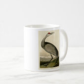 Sandhill Crane von Audubons Vögeln von Amerika Kaffeetasse (VorderseiteRechts)