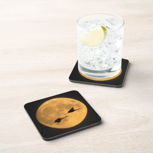 Sandhill Cranes | National Wildlife Reserve Getränkeuntersetzer (Rechte Seite)