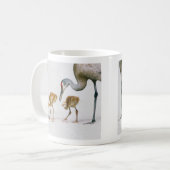 Sandhill Kran Famiy Tasse (Vorderseite Links)