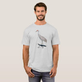 Sandhill Kran-grundlegender T - Shirt (Vorne ganz)