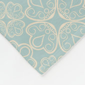 Sandhill Kran mit Küken Fleecedecke (Ecke)