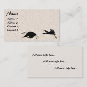 Sandhill Kran-Vogel-Tier-Fliegen-Visitenkarten Visitenkarte (Vorne/Hinten)
