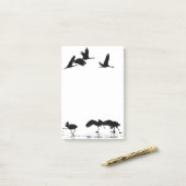Sandhill Kran-Vogel-Tier-Tier-Post-Itanmerkungen Post-it Klebezettel (Auf Schreibtisch)