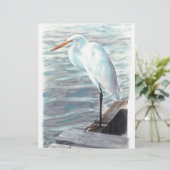 Sandhill-Kranich im Wasser. (Stehend Vorderseite)