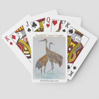Sandhill-Kranich-Paar Spielkarten