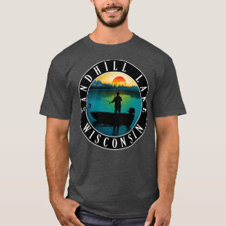 Sandhill Lake Wisconsin Fischerei T-Shirt