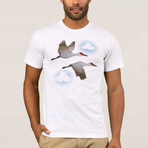 Sandhill streckt sich im Flug T-Shirt