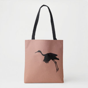 Sandhille Silhouette am rosa Sonnenuntergang Tasche