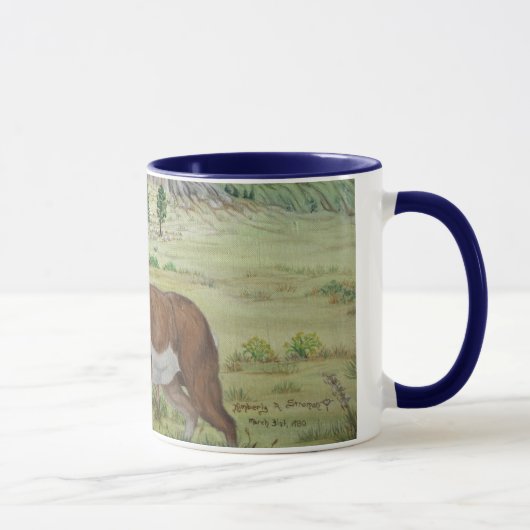 Sandhills Pronghorn Antilopen-Tier-Kunst Tasse (Rechts)