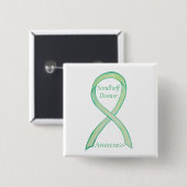 Sandhoff Disease Awareness Ribbon Custom Buttons (Vorne & Hinten)