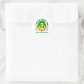 Sandhoff Disease Awareness Ribbon Support Geschenk Runder Aufkleber (Tasche)