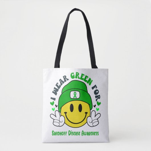 Sandhoff Disease Awareness Ribbon Support Geschenk Tasche (Vorderseite)