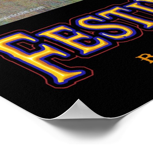 Sandhügelfest für November LARGE Poster (Ecke)