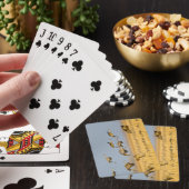 Sandhügelkrane landen auf Maisfeldern Spielkarten (In Situ)
