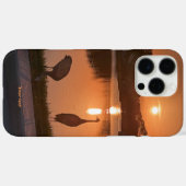 Sandhügelkrane Silhouette bei Sunset Case-Mate iPhone Hülle (Rückseite (Horizontal))