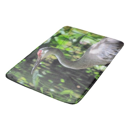 Sandhügelkranich Badematte (Schrägansicht)