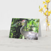 Sandhügelkranich Karte (Gelbe Blume)