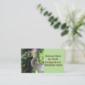 Sandhügelkranich Visitenkarte (Stehend Vorderseite)