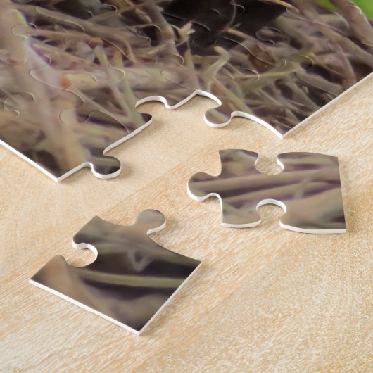 Sandhühnenkranich und niedliches Küken Puzzle (Seite)