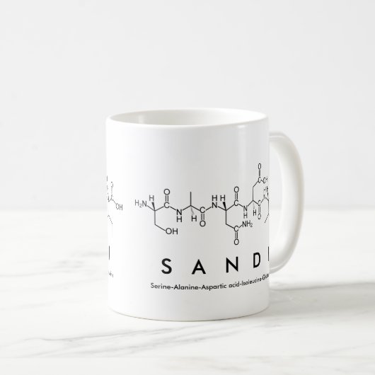 Sandi Peptidname Tasse (VorderseiteRechts)