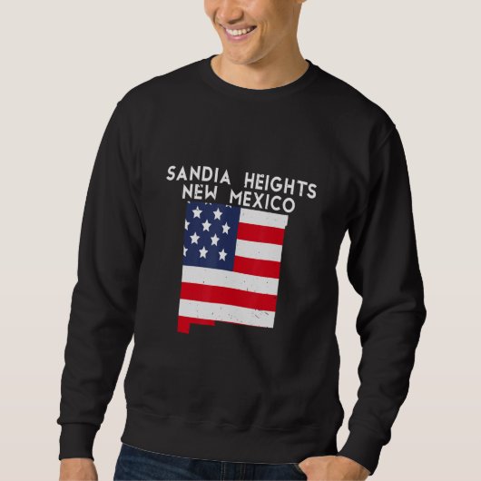 Sandia Heights USA State America Travel New Mexica Sweatshirt (Vorderseite)